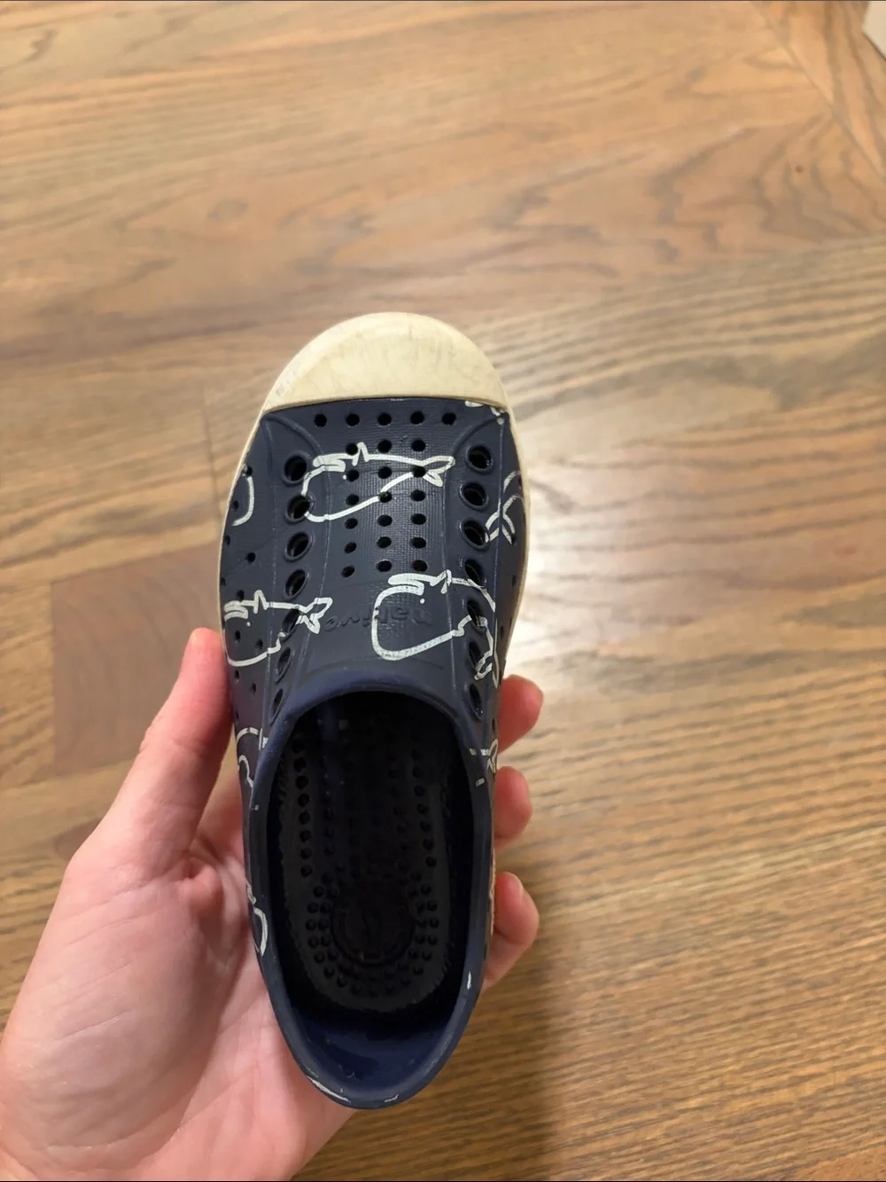 Native whale shoes toddler size 8 play condition